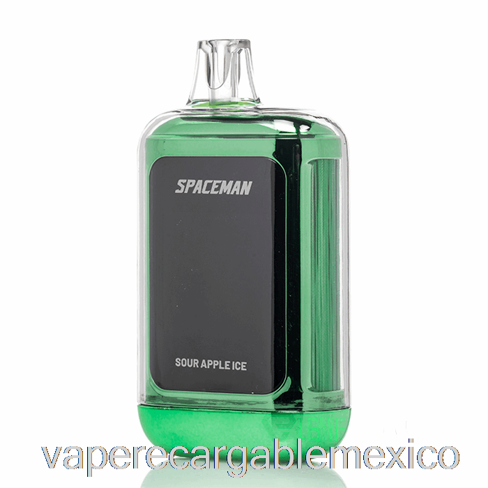 Vape Recargable Spaceman Curve 18k Desechable De Hielo De Manzana Agria